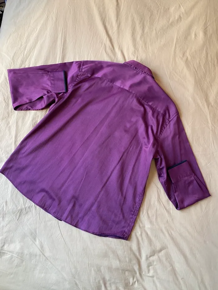 Chemise satinée violette - photo numéro 6