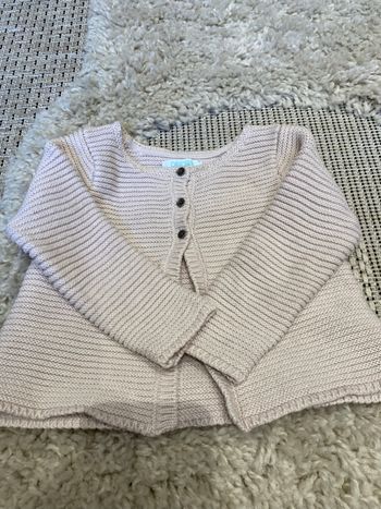 Pull en laine rose pâle