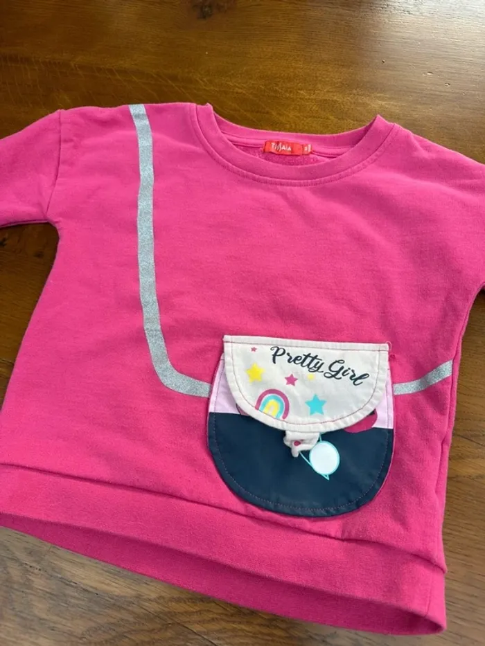 Sweat rose 4 ans Tissaia - photo numéro 5