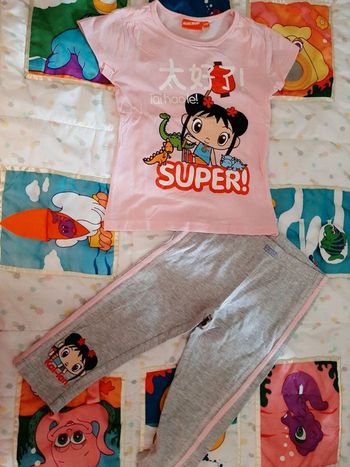Ensemble t shirt et legging court corsaire kai-lan nickelodeon