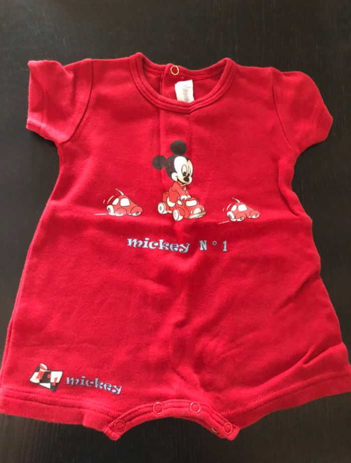 Body combi Mickey 1-3 mois
