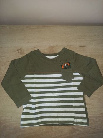 T-shirt ML garçon 9-12mois 80cm
