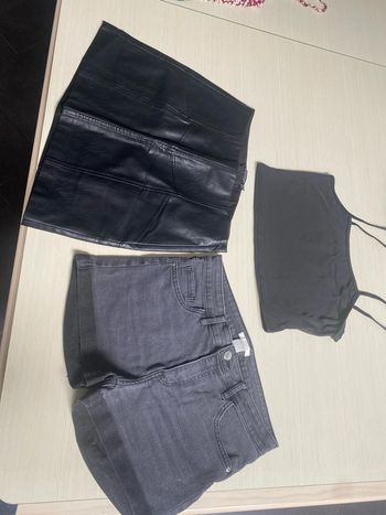 Jupe cuir stradivarius short et haut