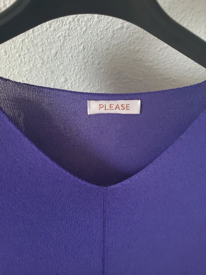 Pull léger chauve-souris violet t.u - photo numéro 2