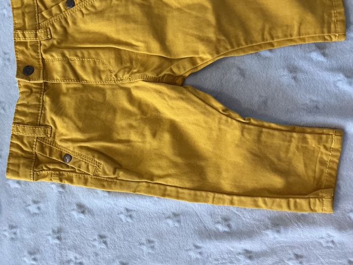 pantalon léger jaune obaibi 6 mois taille réglable - photo numéro 6