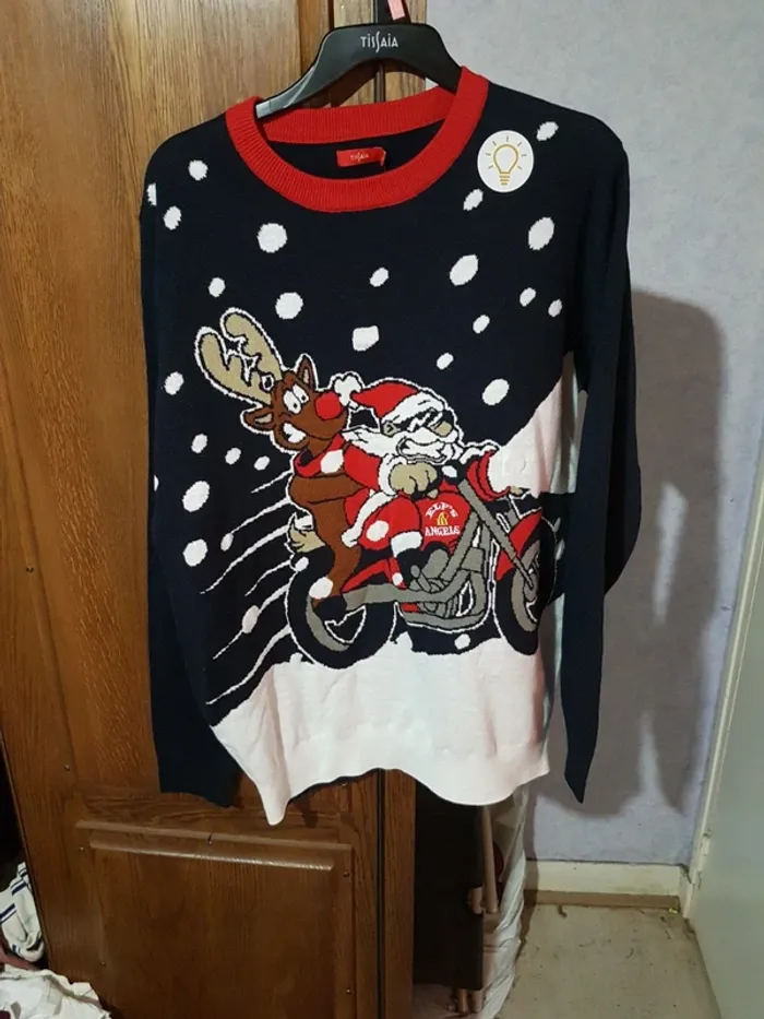 Pull de noël lumineux L tissaia