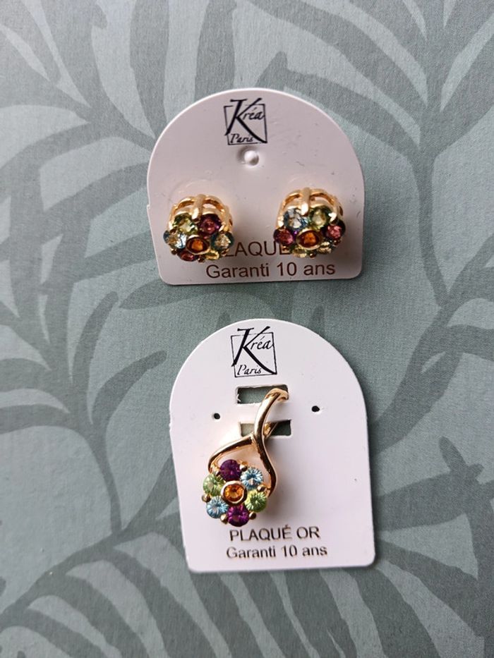 Parure plaqué or - photo numéro 2