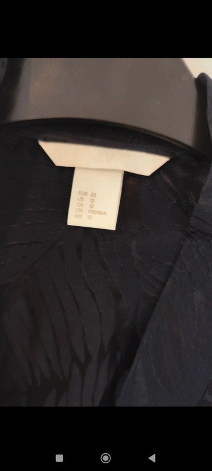 Jolie veste noire à motifs taille 42 H&M - photo numéro 6