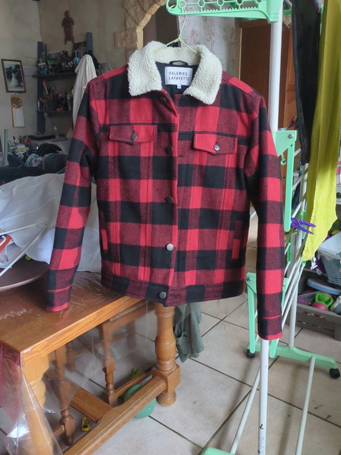 Veste bûcheron carreau rouge Lafayette - photo numéro 3