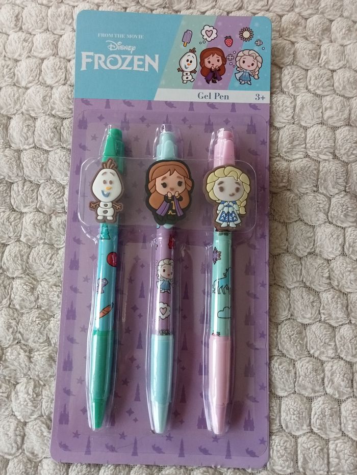 3 stylos la reine des neiges - photo numéro 2