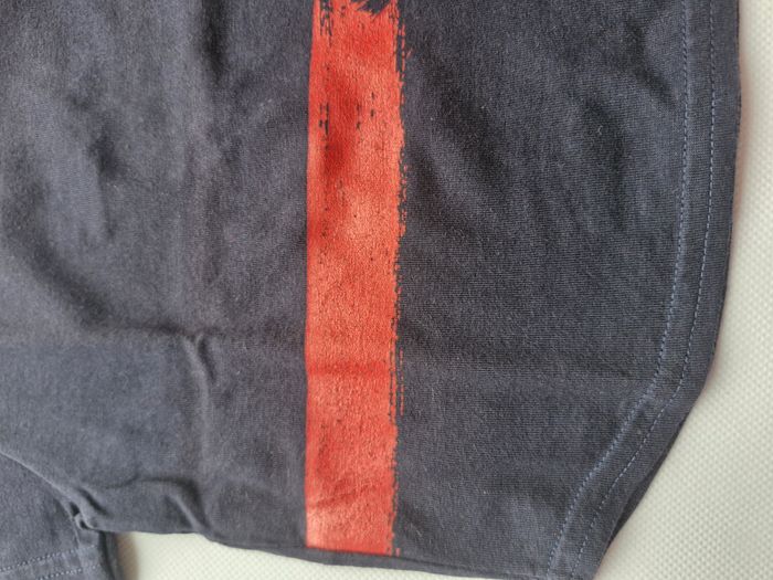 T-shirt manches courtes garçon 6 mois 67 cm Petit Bateau Bleu marine Rouge - photo numéro 3