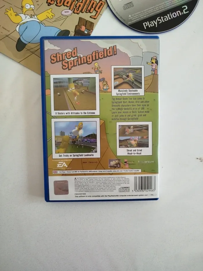 The Simpsons skateboarding PlayStation 2 ps2 complet - photo numéro 3