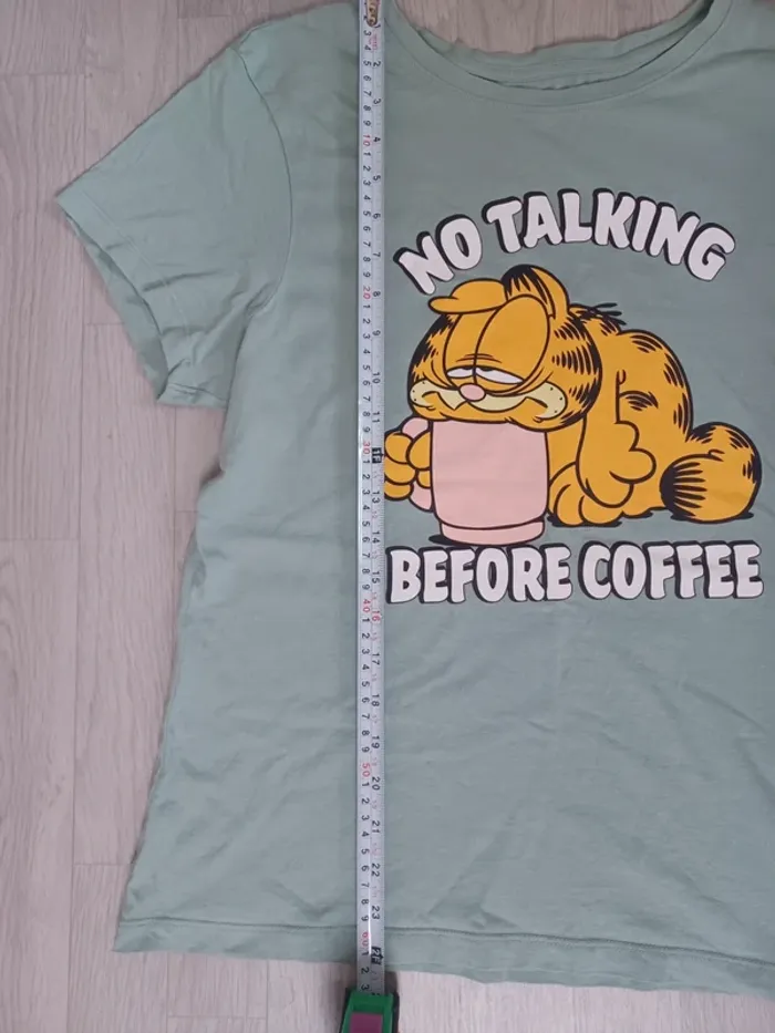 t-shirt pyjamas femme garfield primark vert - photo numéro 7