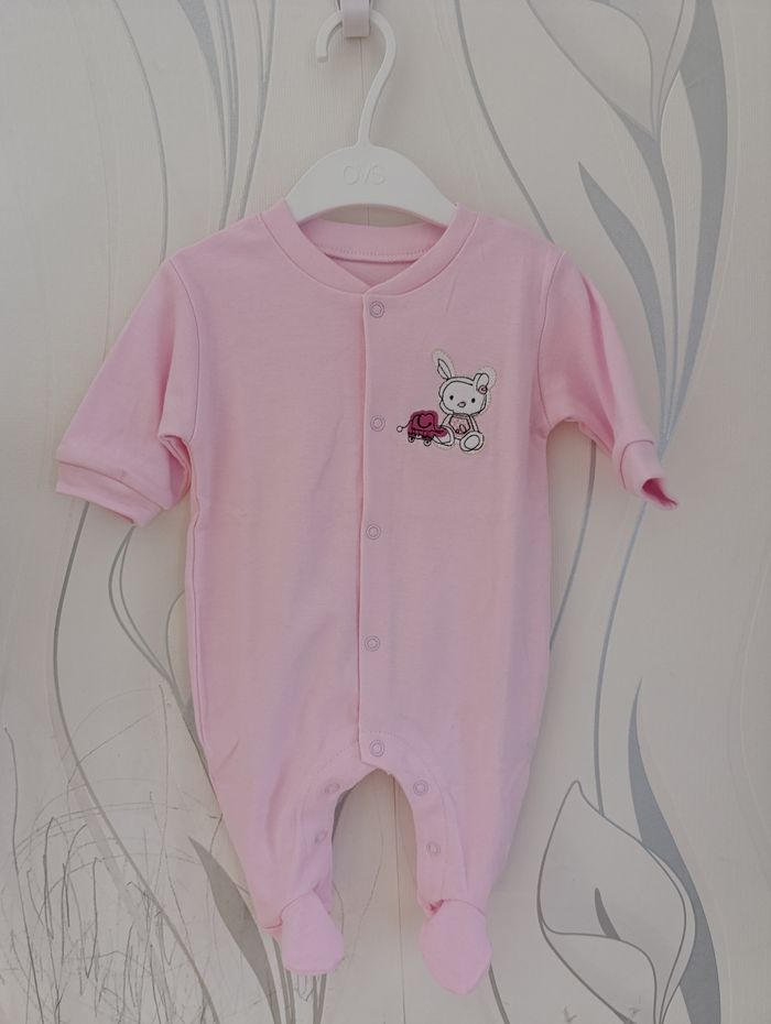 Grenouillère rose brodé - photo numéro 6