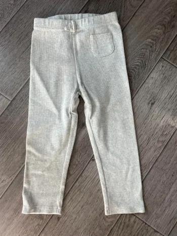 Legging côtelé Gris TEX 36 mois Impeccable