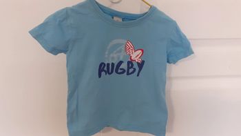 T-shirt bleu 24 mois