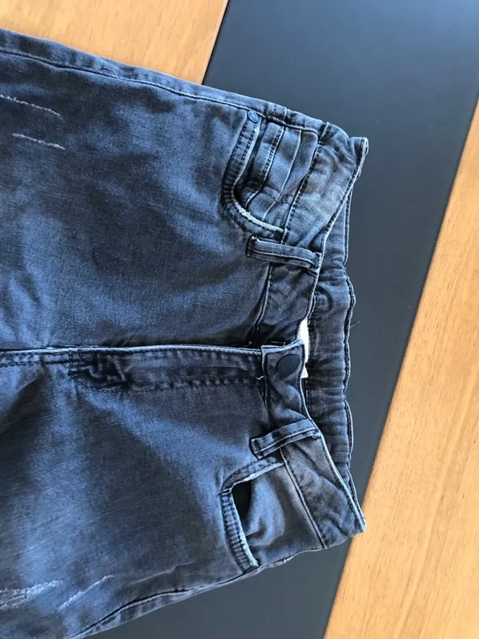 Jean gris avec détails sympa garçon - photo numéro 2