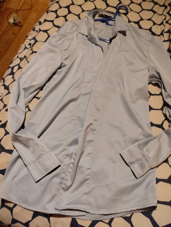 Chemise homme bleu L