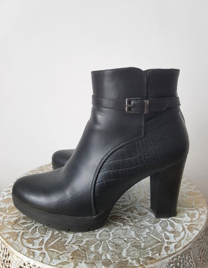 Bottines noires à talons - photo numéro 3