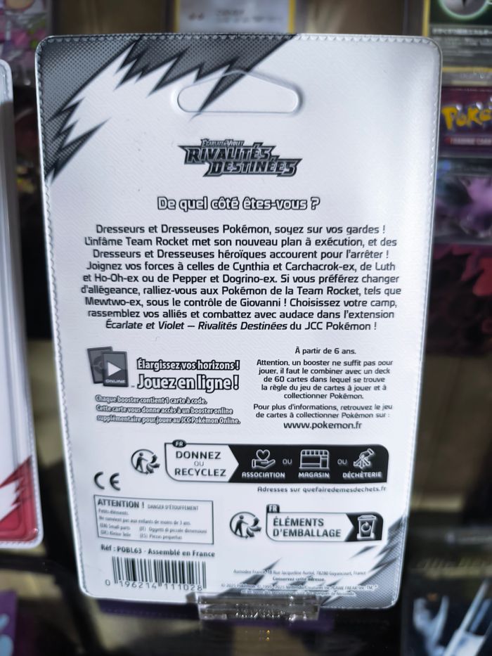 Booster Pokémon EV10 Rivalités Destinées – Scellé plastique (Team Rocket) - photo numéro 2