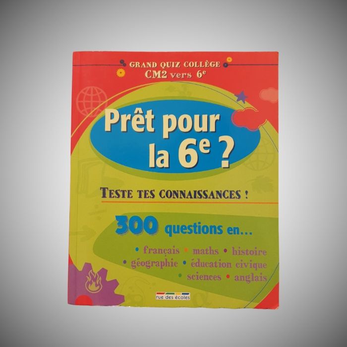 Cahier de vacances 'Prêt pour la 6e' – Neuf, sans étiquette