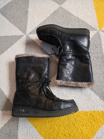 Bottes de neige en cuir vintage Arcus Taille 39