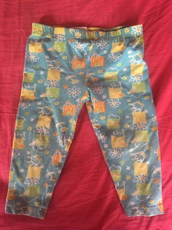 legging bleu ciel imprimé 4 ans