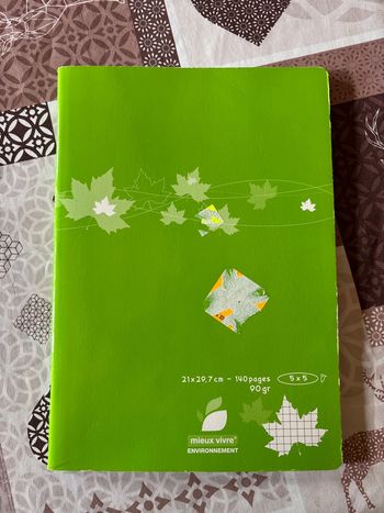 Cahier scolaire