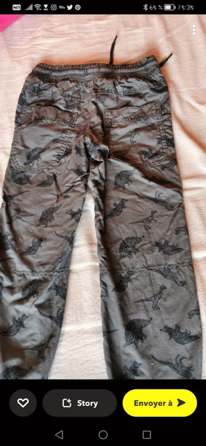 Pantalon dinosaures bleu - photo numéro 2