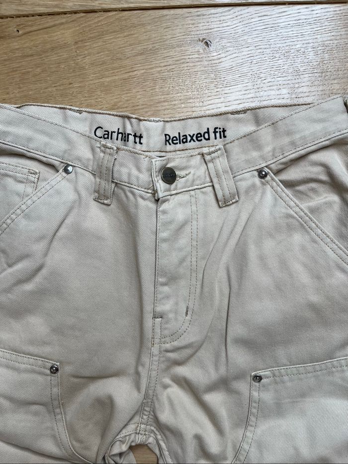 Carhartt Pantalon Double Knee Beige Taille 34 - photo numéro 6
