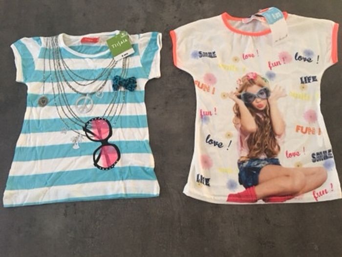 Deux tee-shirts neufs 6 ans