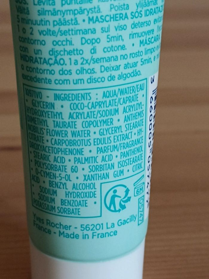 Masque sos hydratation hydra végétal Yves Rocher 30ml - photo numéro 4