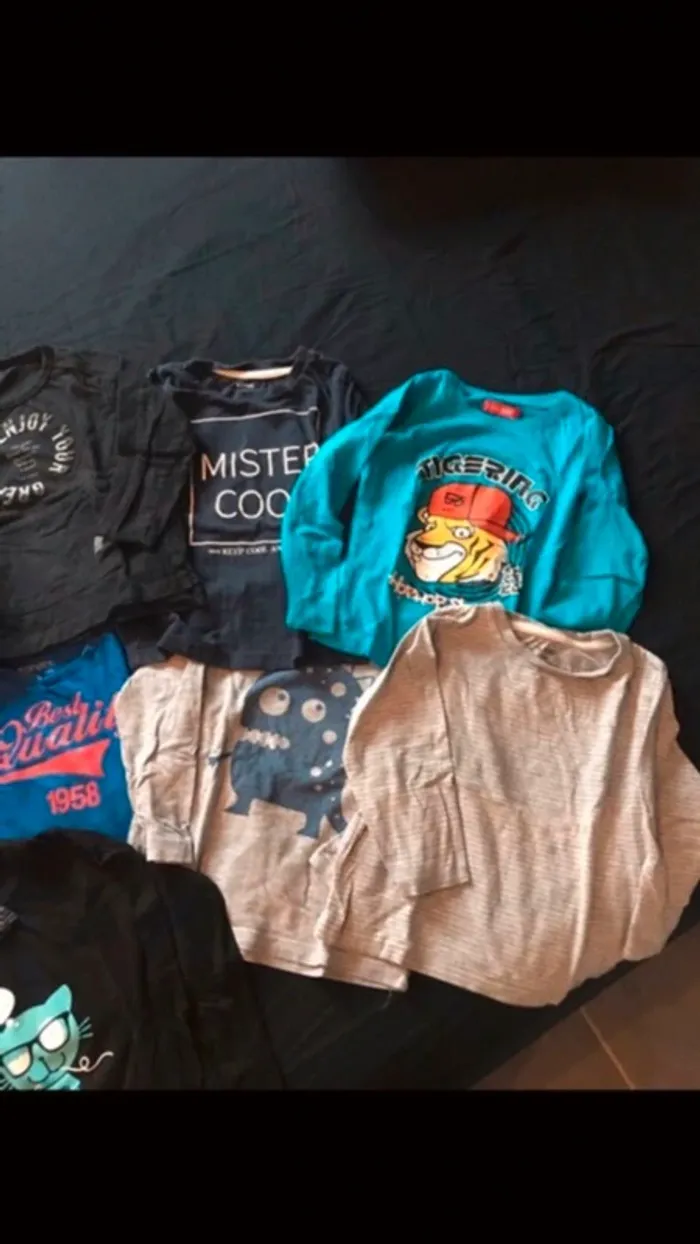 11 t-shirt manches longues taille 4 ans - photo numéro 4