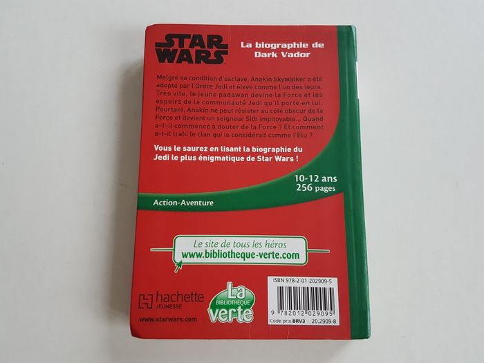 Livre Star Wars La Biographie de Dark Vador La Bibliothèque Verte 2 - photo numéro 2