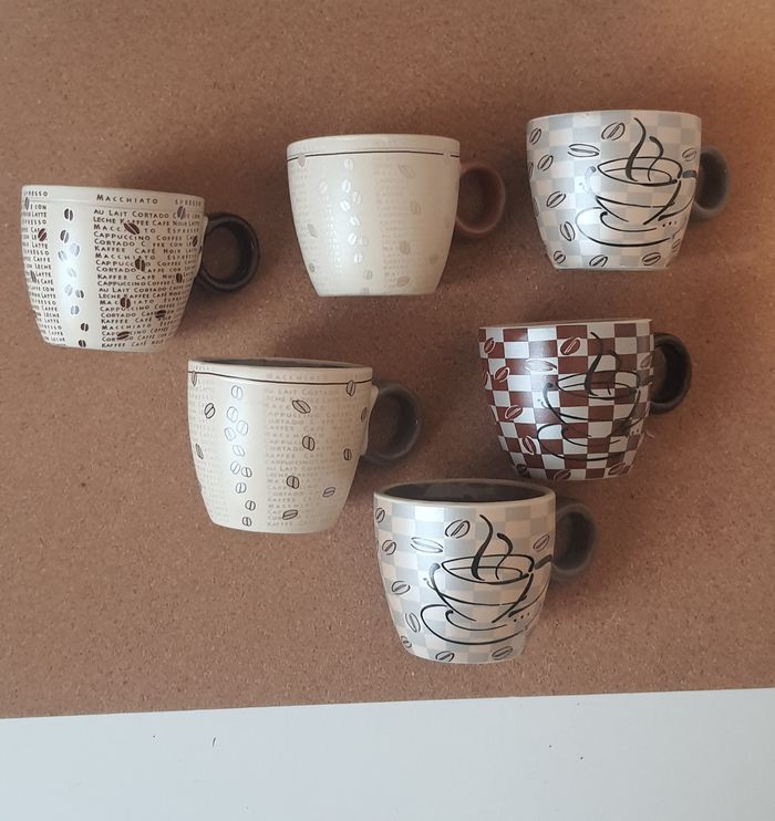 Lot de 6 tasses à café - photo numéro 2