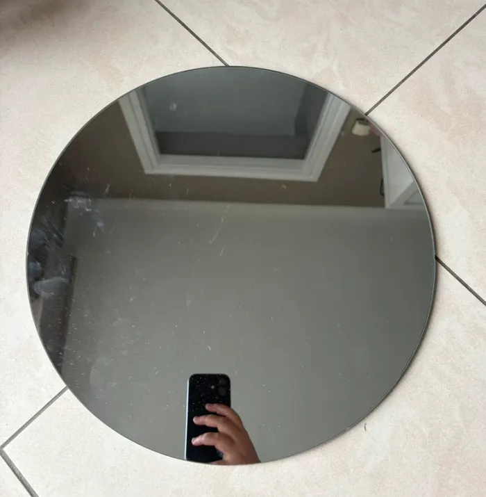 Miroir rond mural 40 cm – design sobre et moderne