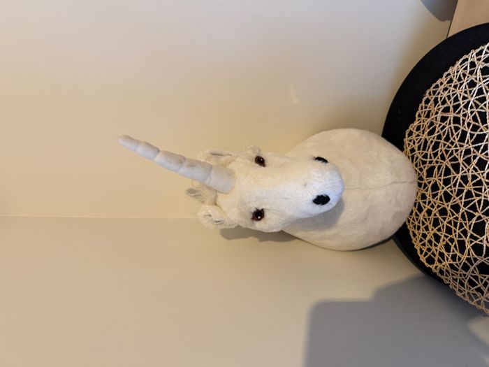 Peluche trophée tête de licorne - photo numéro 5