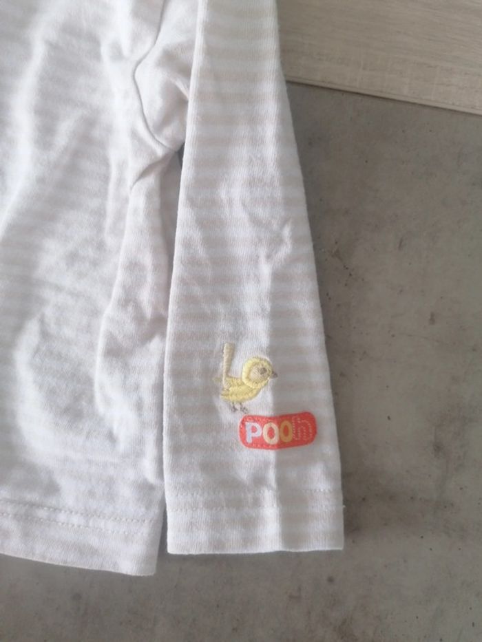 Tee shirt manches longues avec col roulé / 6-9 mois - photo numéro 3