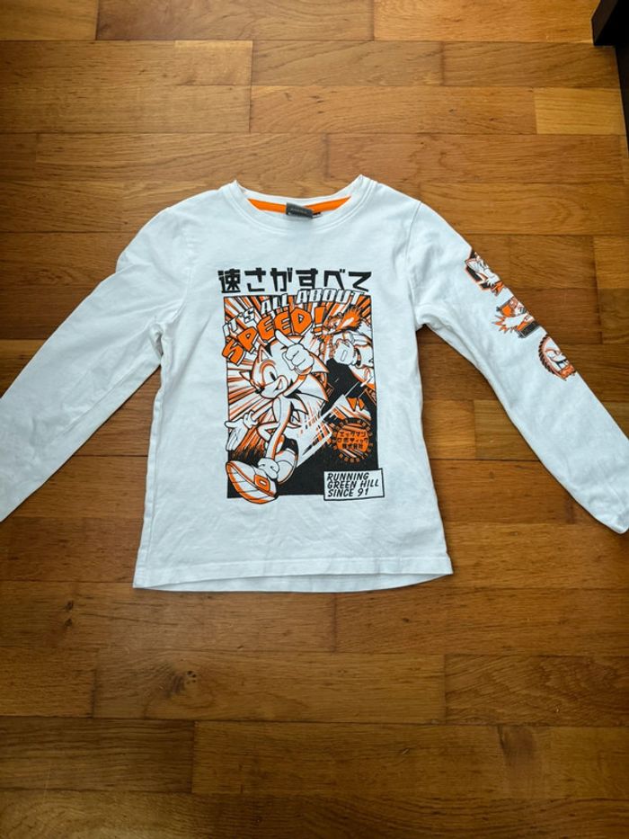 Tee shirt Sonic 6 ans