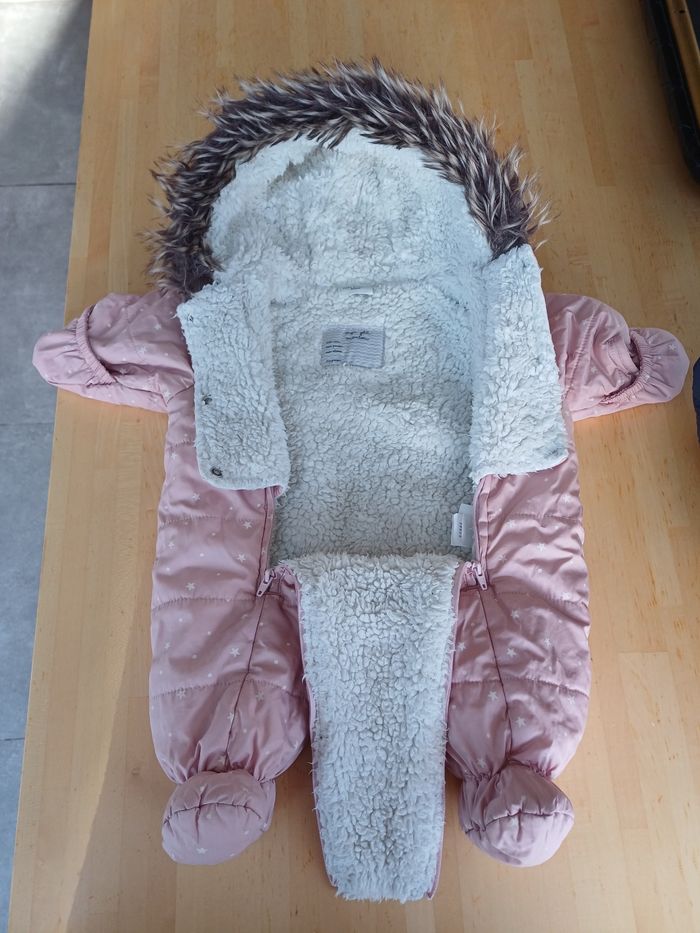 Combinaison fille rose 0-3 mois - photo numéro 2