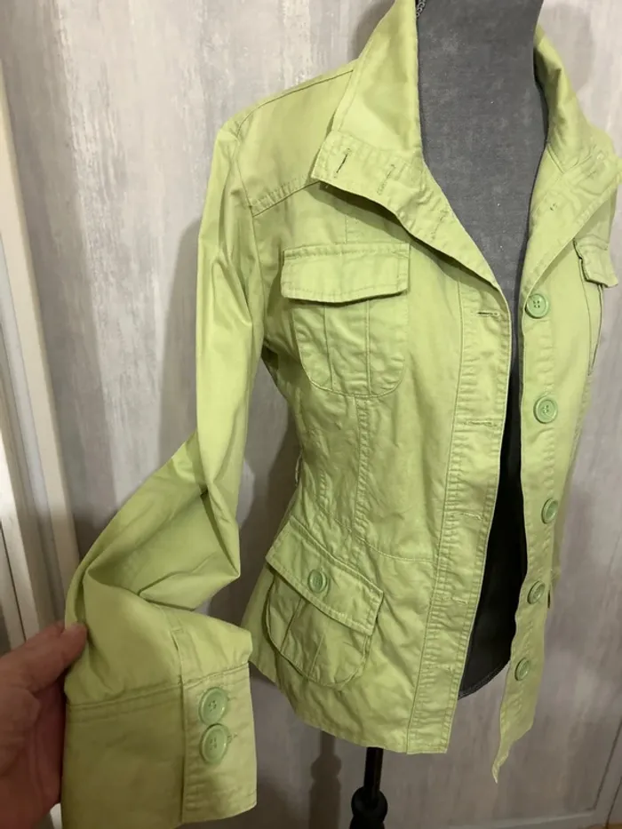 Veste verte anis - photo numéro 2