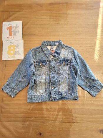 Veste en jean fille 18 mois
