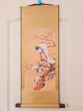 Tableau Peinture chinoise oiseaux et fleur