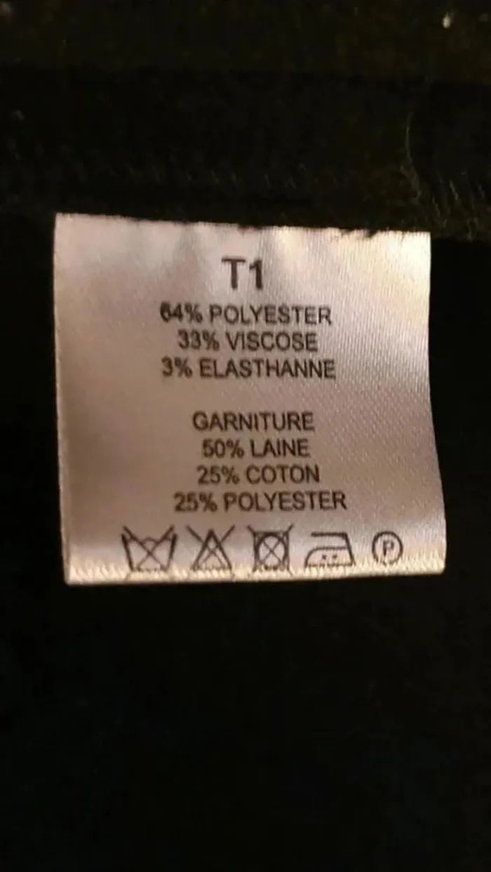 Veste noire à ceinture Christine Laure - photo numéro 4