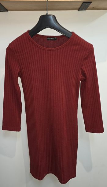 Robe moulante ML bordeaux/rouille M