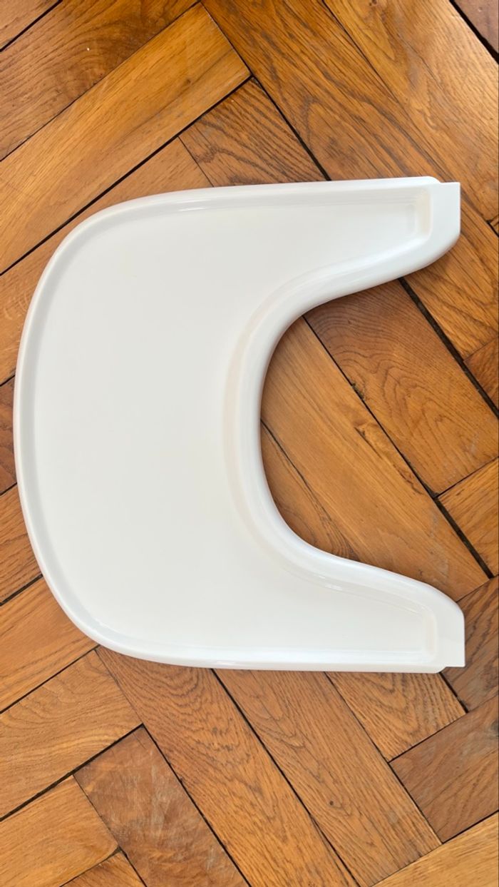 Plateau / tablette blanche pour chaise évolutive Tripp Trapp Stokke