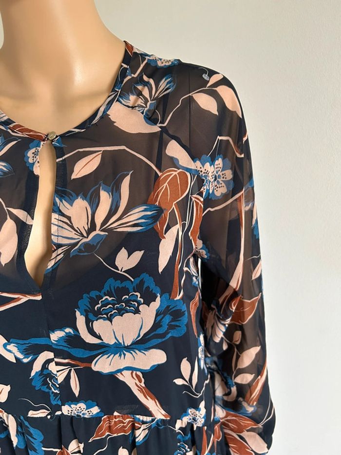 Robe longue imprimée fleurie neuve Etam taille 38 (valeur 70€) - photo numéro 6