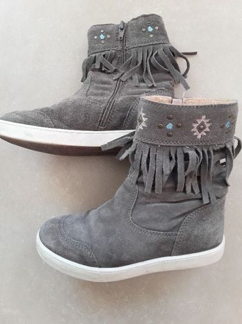 Bottines marron à franges fille en 31 CREEKS TBE