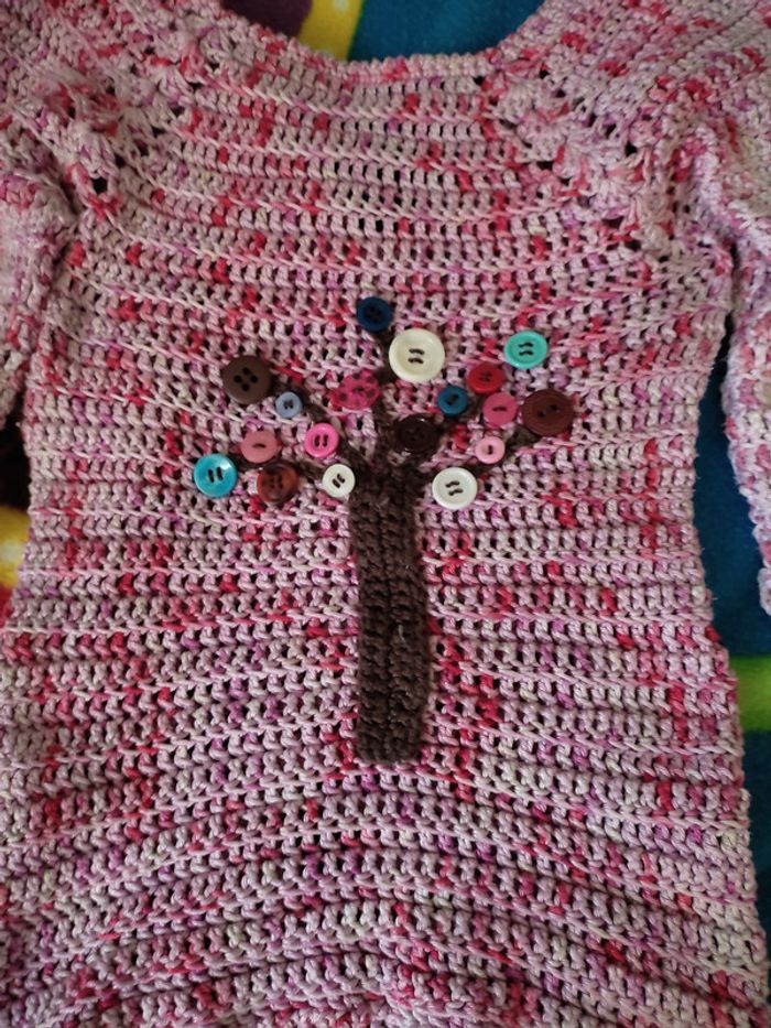 pull 4 ans fait maison crochet - photo numéro 2