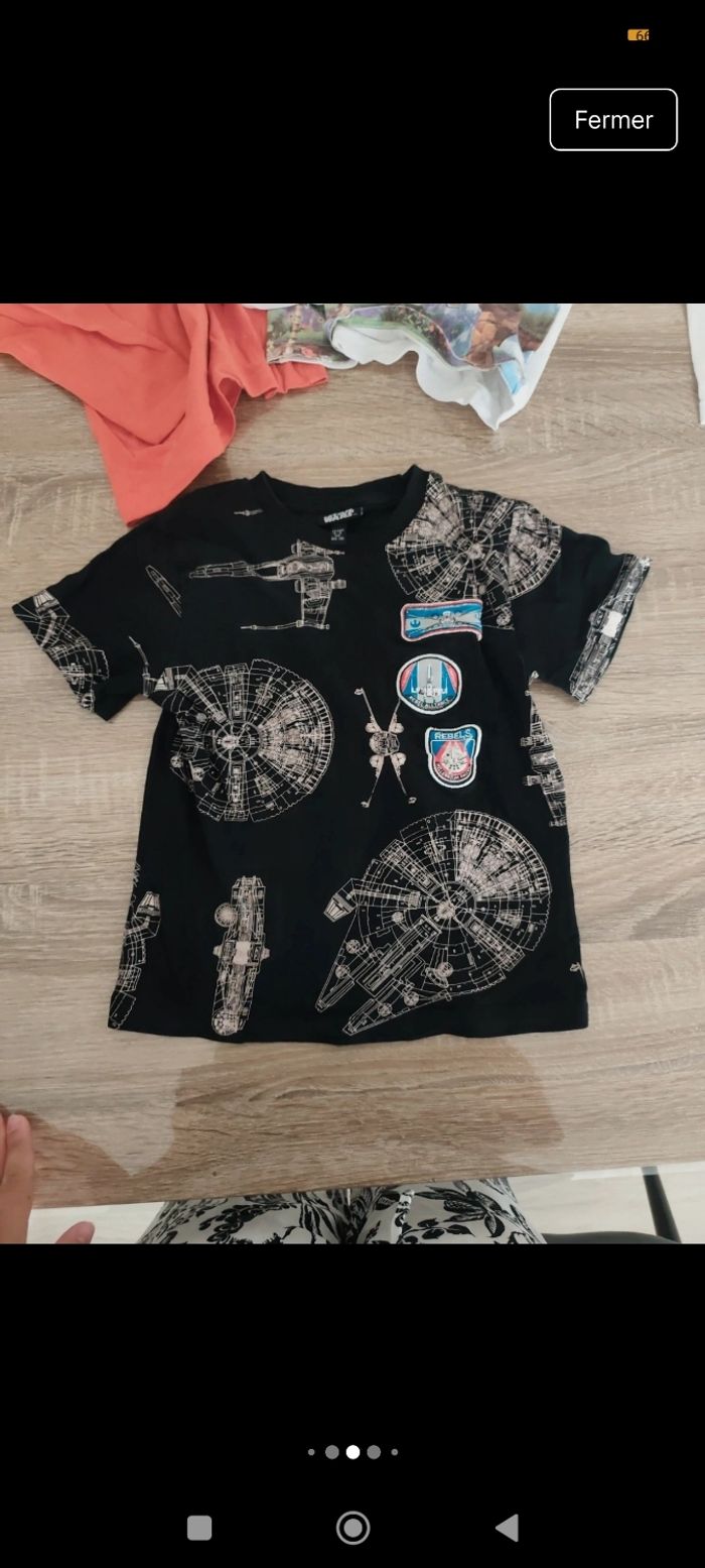 Lot 5 tee-shirts manches longues et courtes garçon 5 ans - photo numéro 5